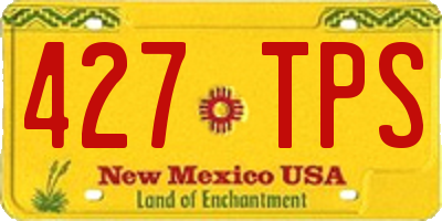 NM license plate 427TPS