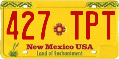 NM license plate 427TPT
