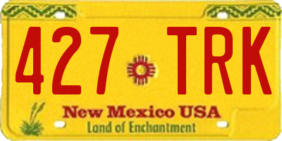 NM license plate 427TRK