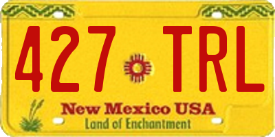 NM license plate 427TRL