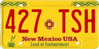 NM license plate 427TSH