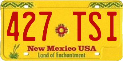 NM license plate 427TSI