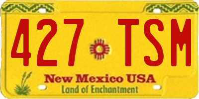 NM license plate 427TSM