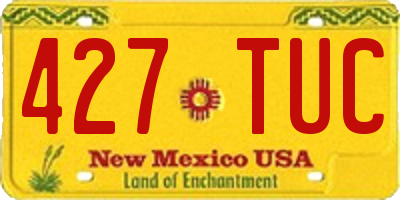 NM license plate 427TUC