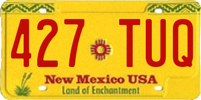 NM license plate 427TUQ