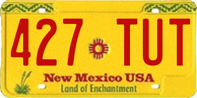 NM license plate 427TUT