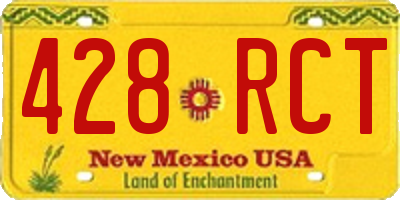 NM license plate 428RCT