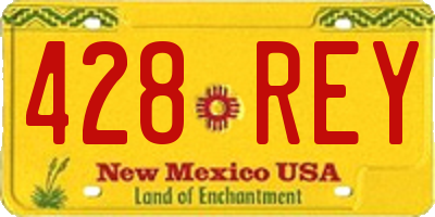 NM license plate 428REY