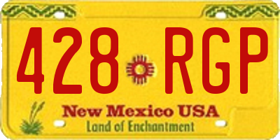 NM license plate 428RGP