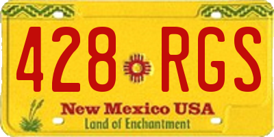 NM license plate 428RGS