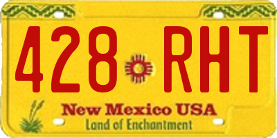 NM license plate 428RHT