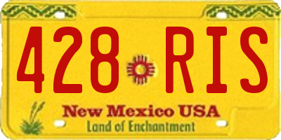 NM license plate 428RIS