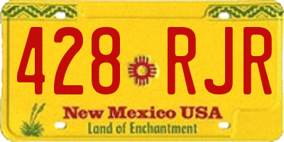 NM license plate 428RJR