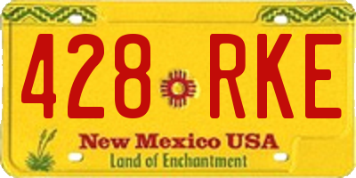 NM license plate 428RKE