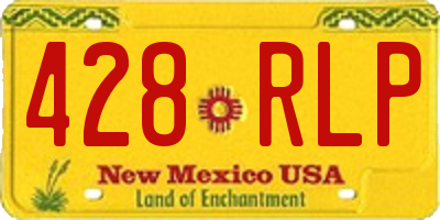 NM license plate 428RLP