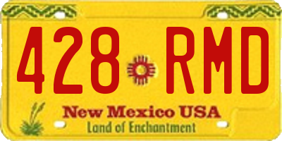 NM license plate 428RMD
