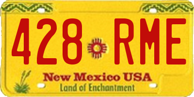 NM license plate 428RME