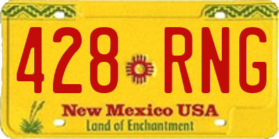NM license plate 428RNG