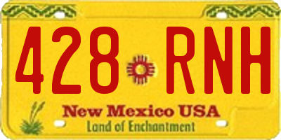 NM license plate 428RNH
