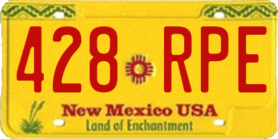 NM license plate 428RPE