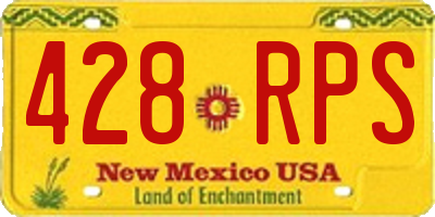 NM license plate 428RPS