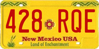 NM license plate 428RQE