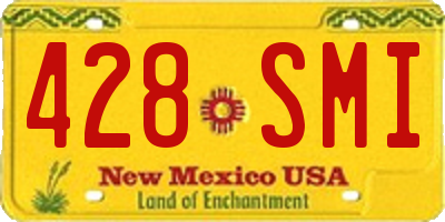 NM license plate 428SMI