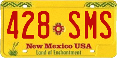 NM license plate 428SMS