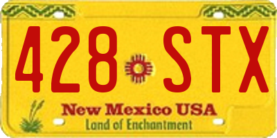 NM license plate 428STX