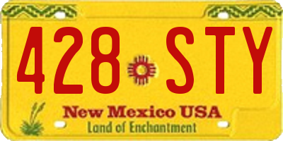 NM license plate 428STY