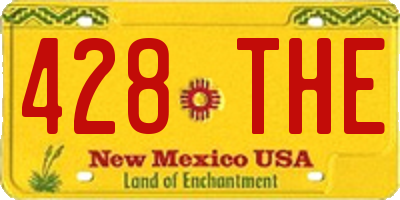 NM license plate 428THE