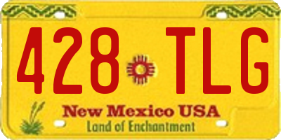 NM license plate 428TLG
