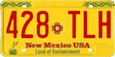 NM license plate 428TLH