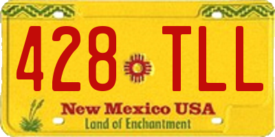 NM license plate 428TLL