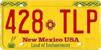 NM license plate 428TLP