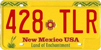 NM license plate 428TLR