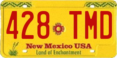 NM license plate 428TMD