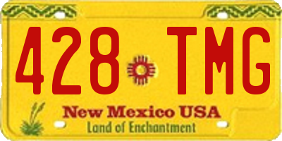 NM license plate 428TMG