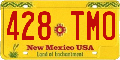 NM license plate 428TMO