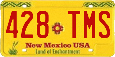 NM license plate 428TMS