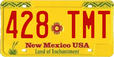 NM license plate 428TMT