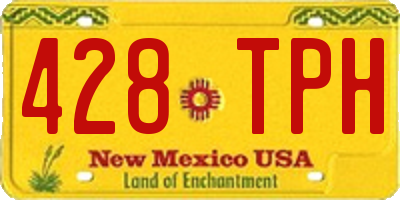 NM license plate 428TPH