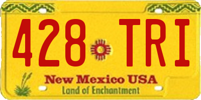 NM license plate 428TRI