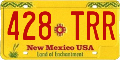 NM license plate 428TRR
