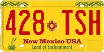 NM license plate 428TSH