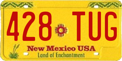 NM license plate 428TUG