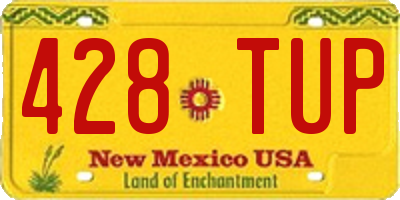 NM license plate 428TUP