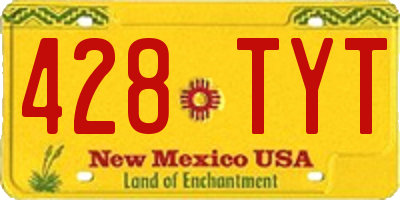 NM license plate 428TYT