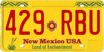 NM license plate 429RBU