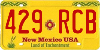 NM license plate 429RCB
